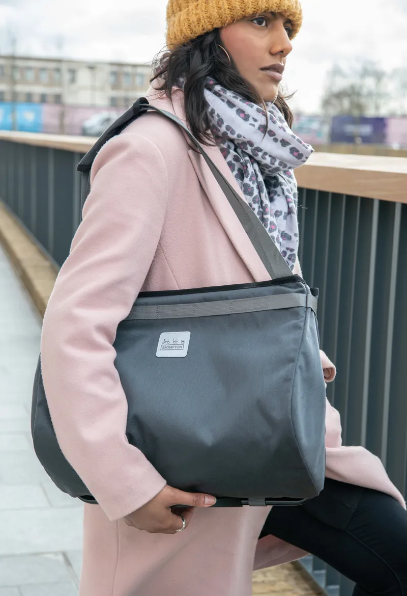 Brompton Borough Basket Bag Large in Dark Grey-4